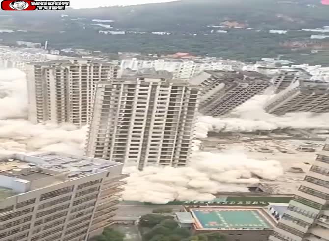 Video :China has seen the massive demolition of several structures